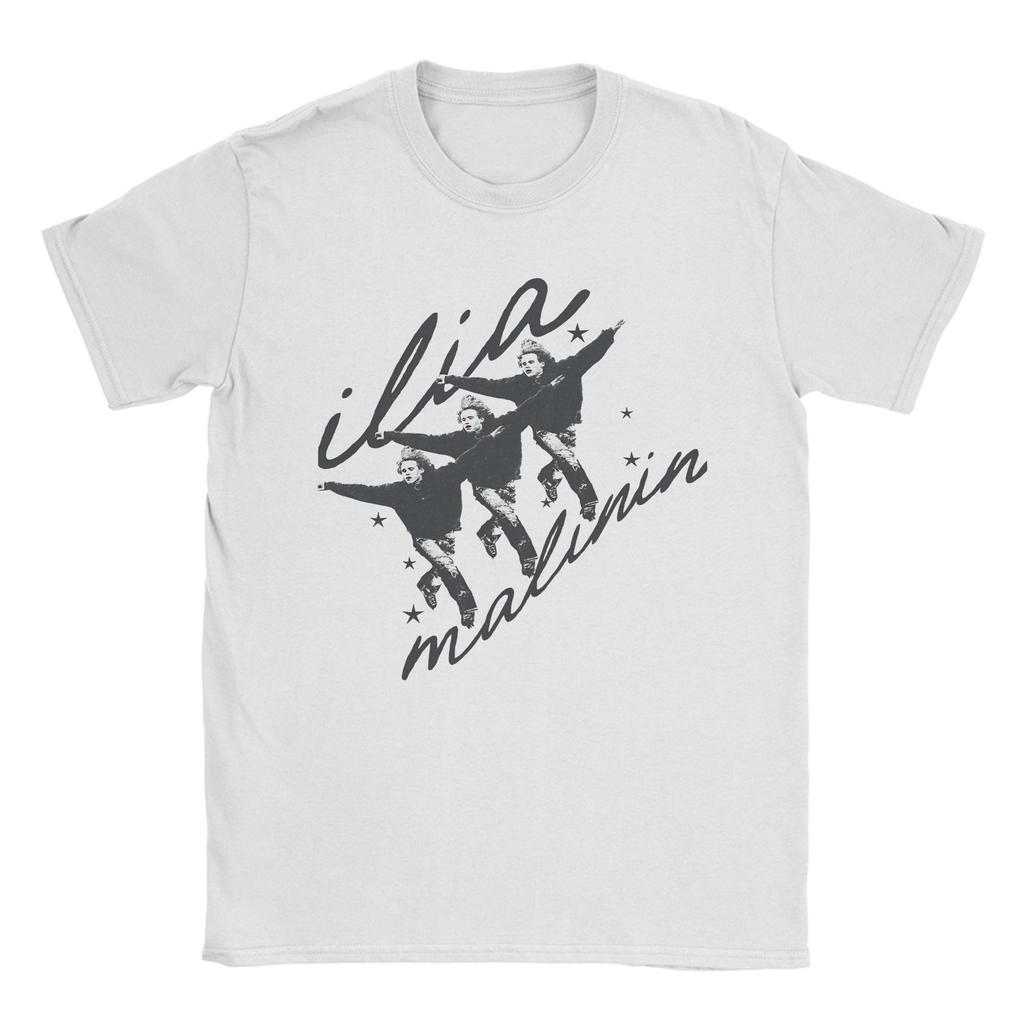 Ilia Malinin Quad Jump Legend QUAD GOD Accessori Unisex T-shirt da Donna Maglietta in Cotone Top con Stampa Grafica Tshirt