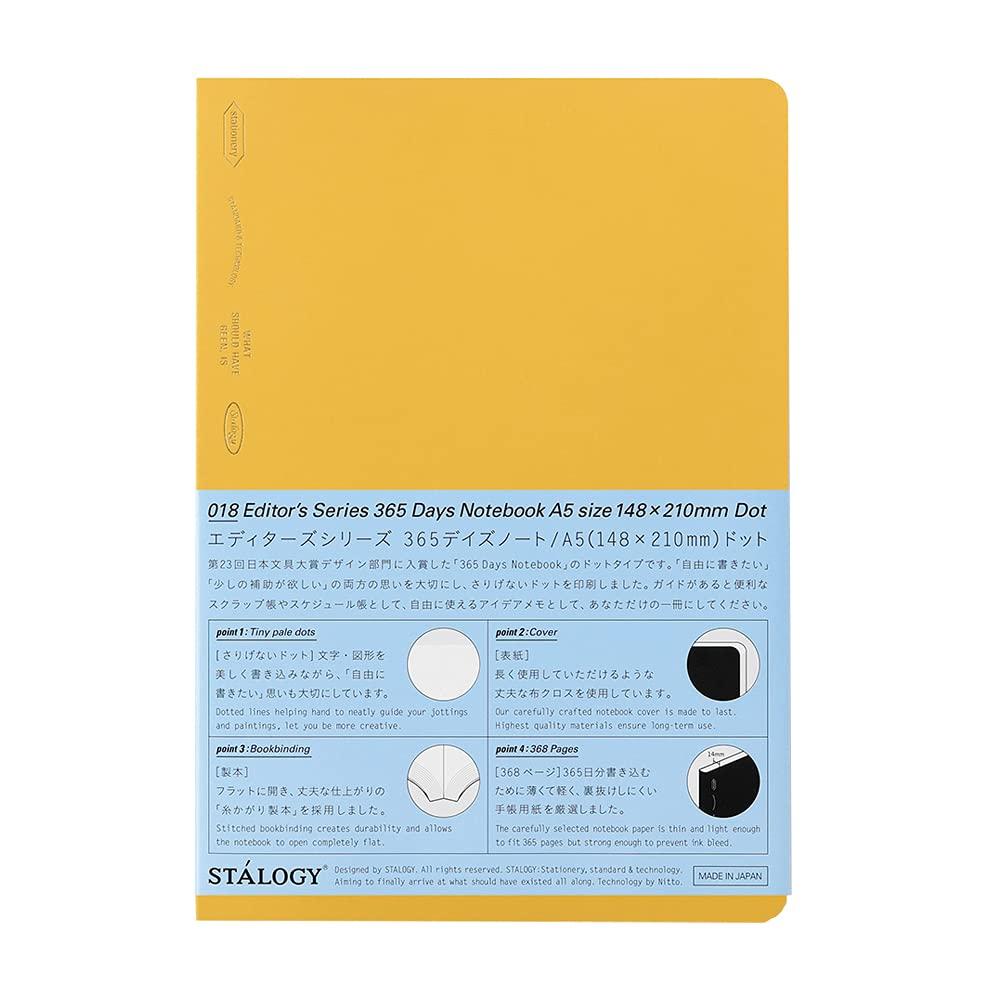 

Nitoms STALOGY 365 Days Dot S4150 Notebook, A5, Grid, Yellow,