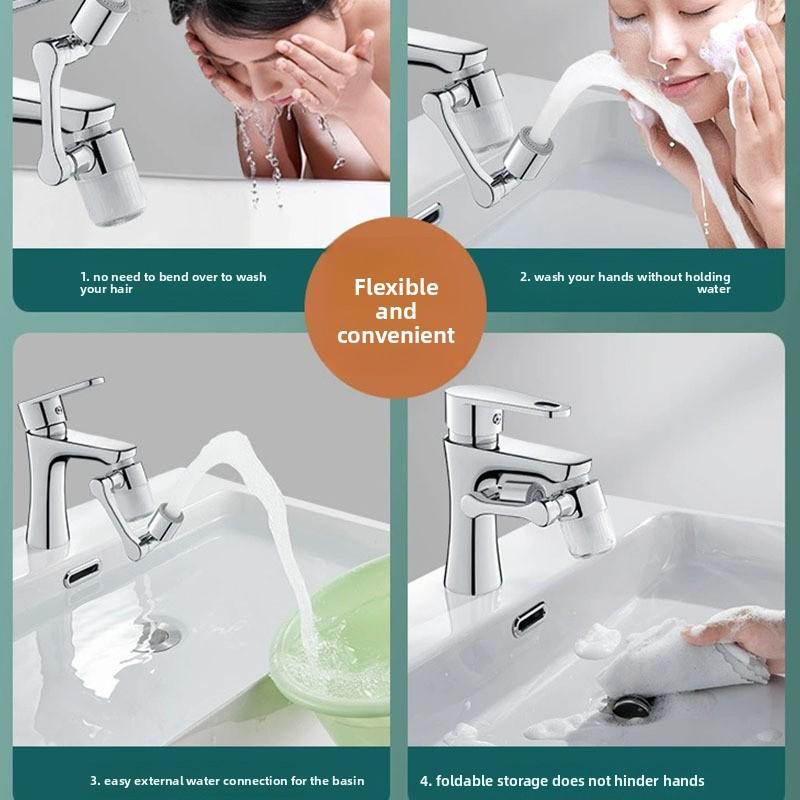 Filtr mechanického ramene, Univerzální baterie, Otočná vodní tryska, Perlátor, Prodlužovací zařízení umyvadla, Zázrak odolný proti stříkání