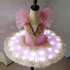 Led Light Ballet Tutu Sequin Performance Clothes Fashion Kids Ballet Dress  Dance