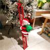Electric Climbing Ladder Santa Claus with Music & LED Light, Xmas Tree Decorations Hanging Christmas Ornaments Home Decor