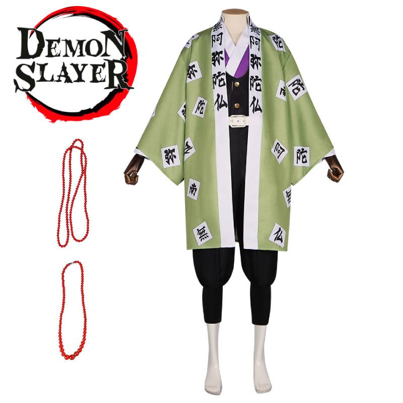 Demon Slayer Himejima Gyoumei Cosplay Costume Anime Halloween Polyester Outfit
