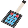10Pcs 3 X 4 Matrix Array Membrane Switch 69.2*76.9mm Keypad Keyboard 3x4 12 Key Matrix Array Membrane Switch Microcontroller Extended Keyboard 7Pin