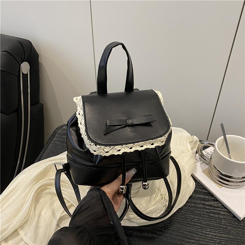 Student bag women's 2025 summer Korean version of the new ins trendy fashion backpack sense niche ballet style women's bag