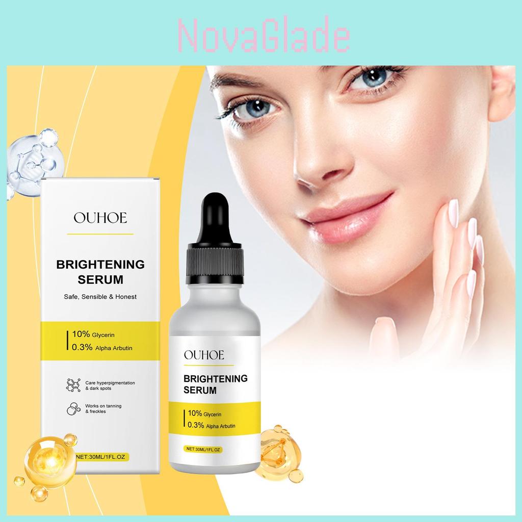 Ouhoe Brightening Serum Gentle Hydrating Moisturizing Radiance Enhancing 30ml