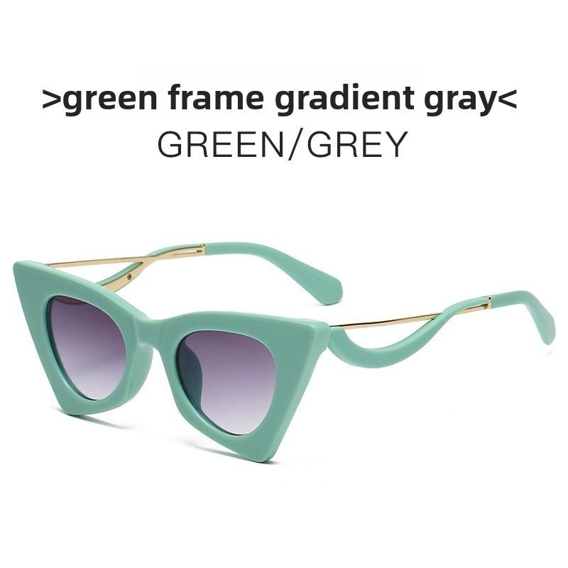 Fashion Cat Eye Sunglasses With Uv400 Protection For Summer Travel And Parties