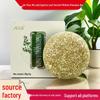 Herbal He Shou Wu Hair Soap for Oil Control & Dandruff, Handcrafted with Platycladus Orientalis Leaf.