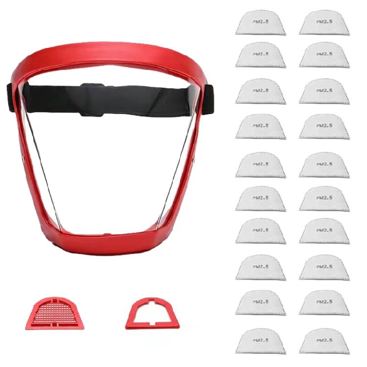 Full Face Active Shield Protective Visible Expression Transparent Breathable Comfortable Adults Reusable Face Shield