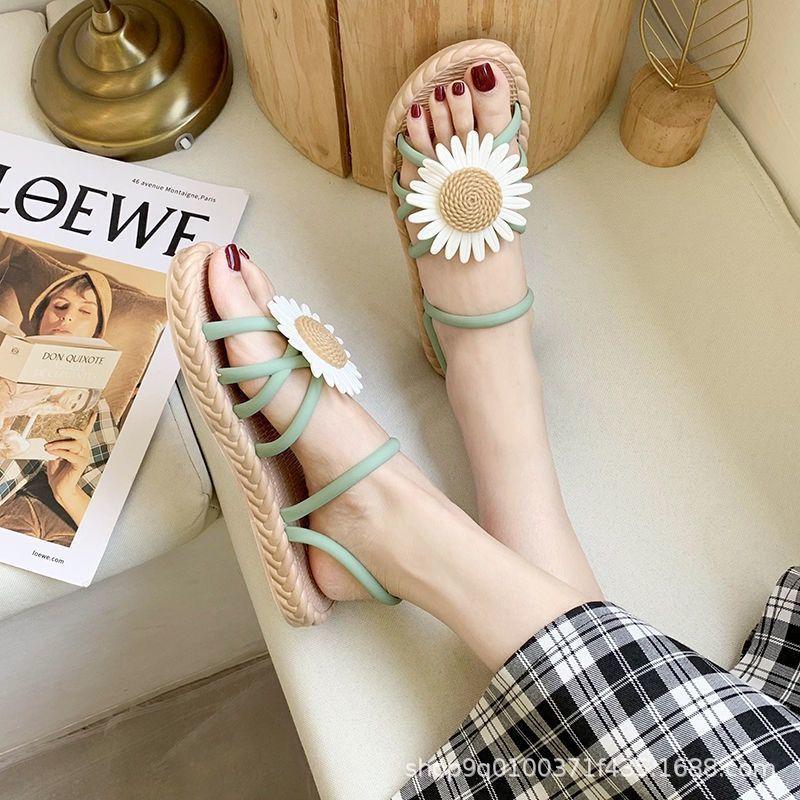 Windkühle Hausschuhe Damen Sommer Strand Damenschuhe Streetstyle Vielseitig Weiche Sohle Flach Kühles Hausschuh Strand Schuh