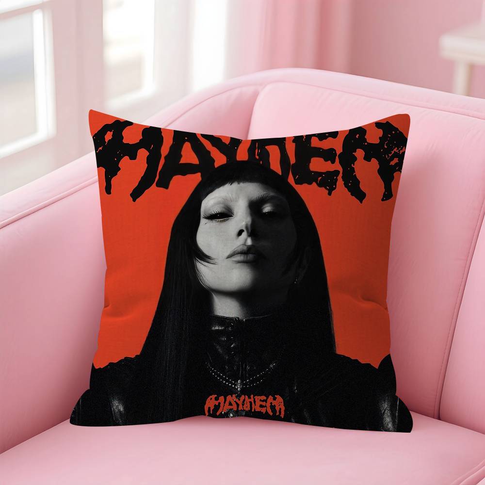 

Singer QLADYGAsGAs MAYHEM Pillow Cushion Cover Pillowcase Living Room Sofa Home Decor Customized 30x30 cm