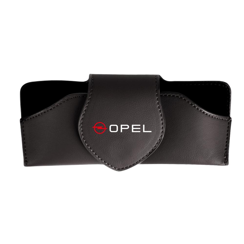 Car Glasses Clip Sun Visor Sunglasses Leather Storage Case Accessories For Opel Mokka Corsa Meriva Zafira J H G Car Wheel Hubcap