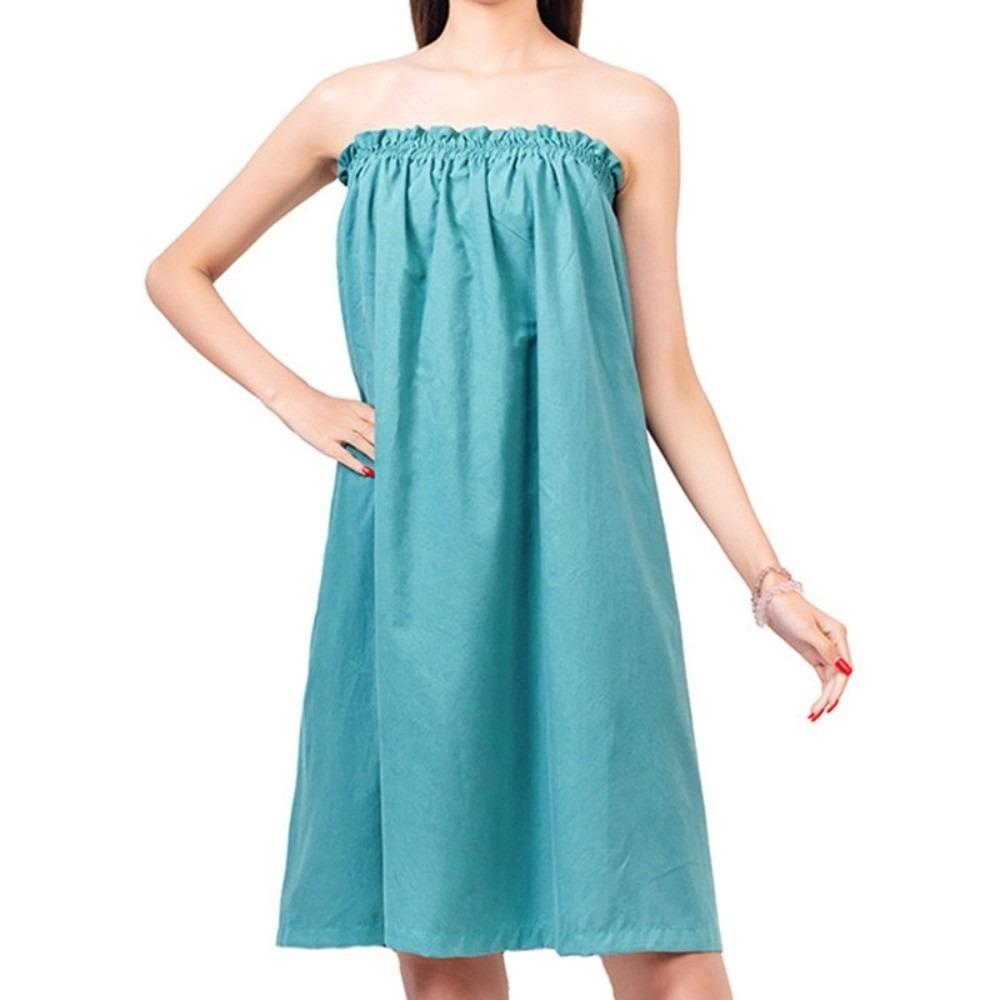 

Strapless Bath Skirt Soft Sauna Towels Comfortable Shower Towel Beauty Salon зелёный