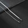 2pcs Men's Flat Chain Bracelet,Silver Color Stainless Steel Adjustable Wristband,Minimalist Unisex Jewelry Gift