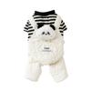 Dog Winter Overalls: Thick 4-Legged Cartoon With Big Pocket For Small Dog (Teddy)