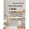 Wall-Mounted Kitchen Storage Shelf with Hooks