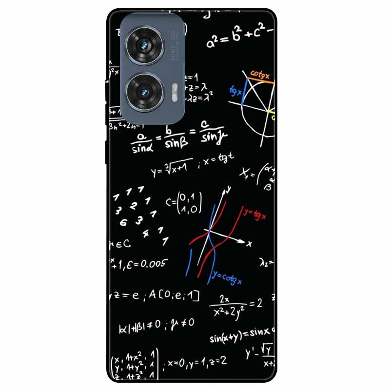 For Moto Edge 50 Fusion Case Silicone Space Animal TPU Soft Black Cover For Motorola Edge 50 Fusion Cases 50Fusion Cool TPUCover