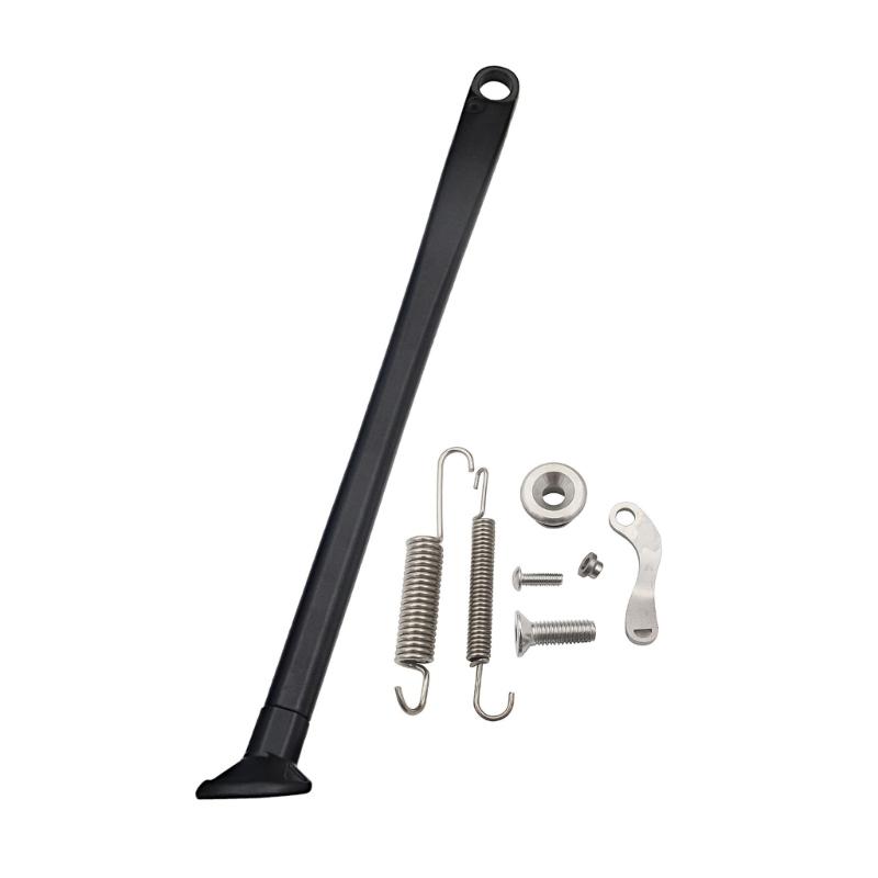 Motorcycle Side Stand Motorcycle Stability Stand Heavy Duty Kickstand Motorcycle Side Stand set for 17-23  Bikes 