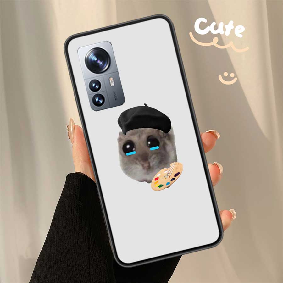 

Funny Sad Hamster Meme Phone Case For Xiaomi Poco X7 X6 X5 X4 X3 GT NFC M4 M5 Pro 5G M3 Mi F6 F5 F4 F3 F2 F1 Capa Coque TPU Cove Xiaomi Poco X6