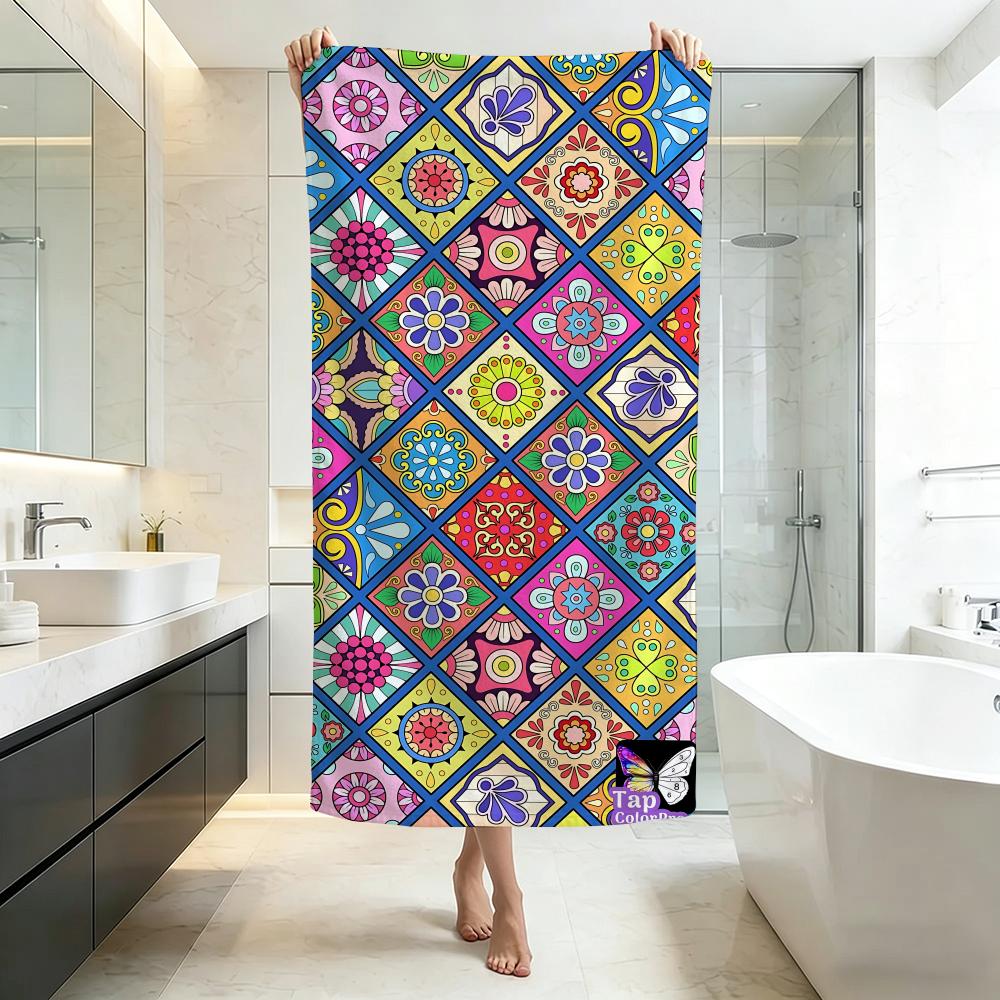 Exotic B-Bohemian Ethnic PatternS Towel Five-Star Hotel Quality Eco-Friendly Ultra Soft Thick Towels & Beach Towels