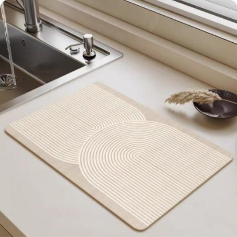 Quick-dry Diatomaceous Mats Minimalist Dring Mat Kitchen Dishwashing Washing Machine Water Absorbing Drainage Cofe Maker Mat