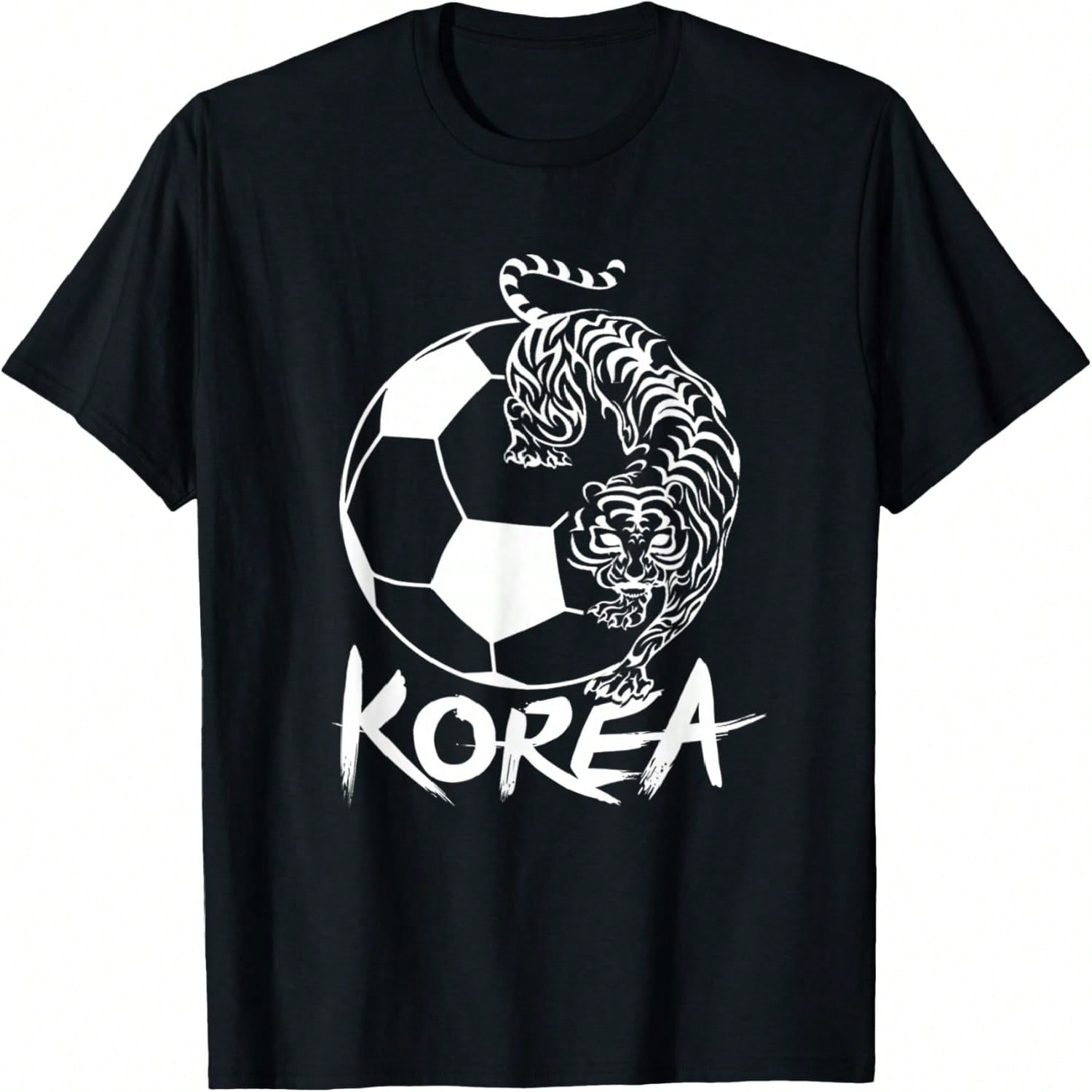 South Korean Soccer Football Fan Tiger T-Shirt S разноцветный