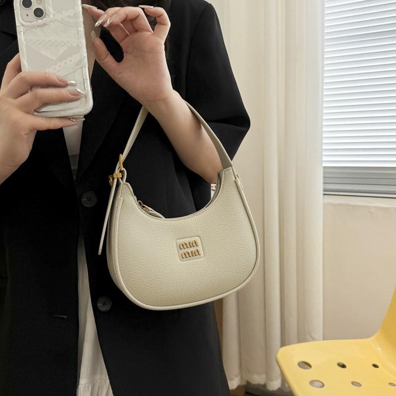New Style Retro Bags for Women  Crescent Bag  Autumn and Winter Dumpling Bag  Versatile Single  Shoulder  Crossbody