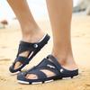 Fashion 2025 Summer Men's Slippers 5 Slip-On Garden Shoes Breathable Man Sandals Plus Size Male Beach Shoes Flip Flops Quick Dry