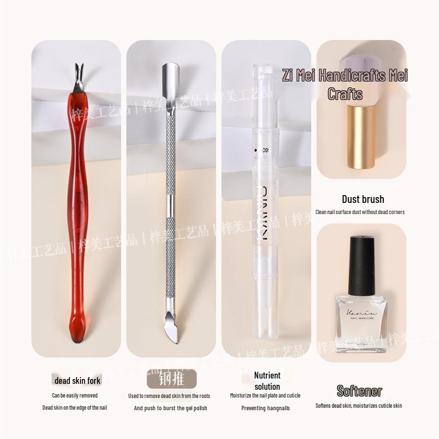 Complete Nail Tool Set: Cuticle Scissors, Manicure Polishing File for Beginners and Professionals
