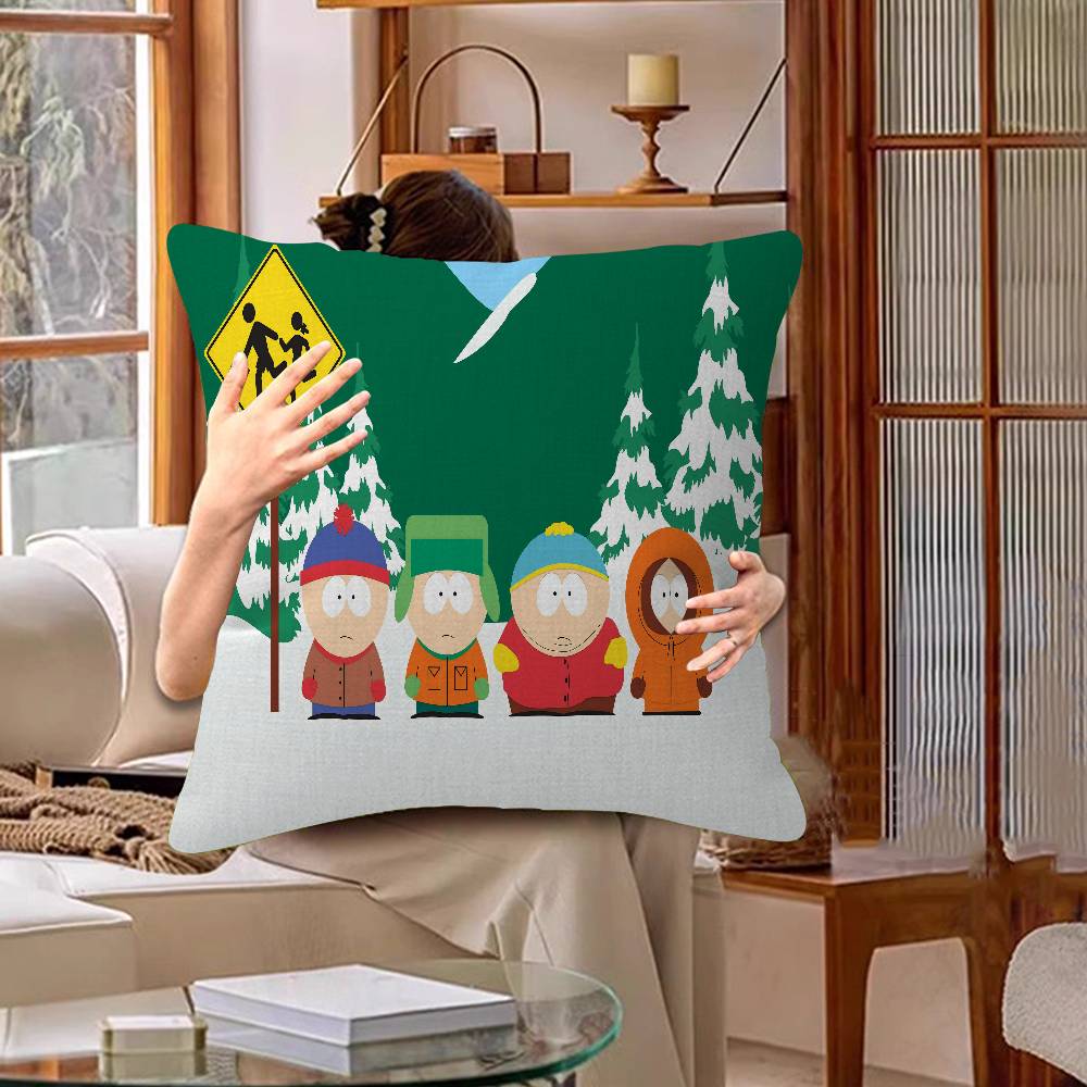 South Cartoon Parke Personalized Pillow Cover Kids Bedroom Wild Party Decor Pillowcase Kid Birthday Shower Gift