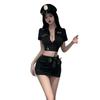 European & American Style Sexy Police Uniform Mini Skirt Set 1251 - One Size