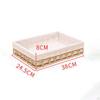 Baskets Cosmetic Box Braided Gift Home Appliance Desktop Sundries Organizer for bread fruit