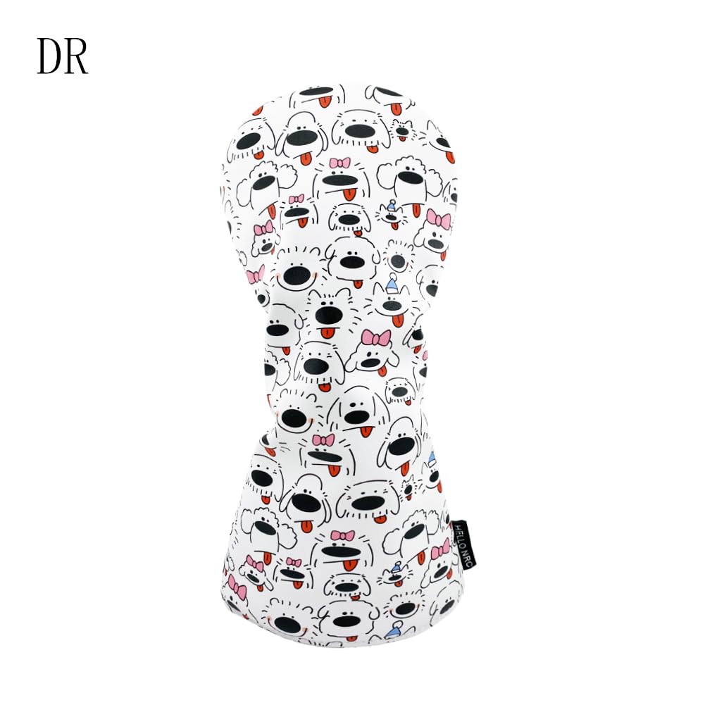 Golf Headcover for Fairway and UT Perowan Dog Cover for Driver, Wood, Wood, Utility, (1 Cover) - (1 Driver)