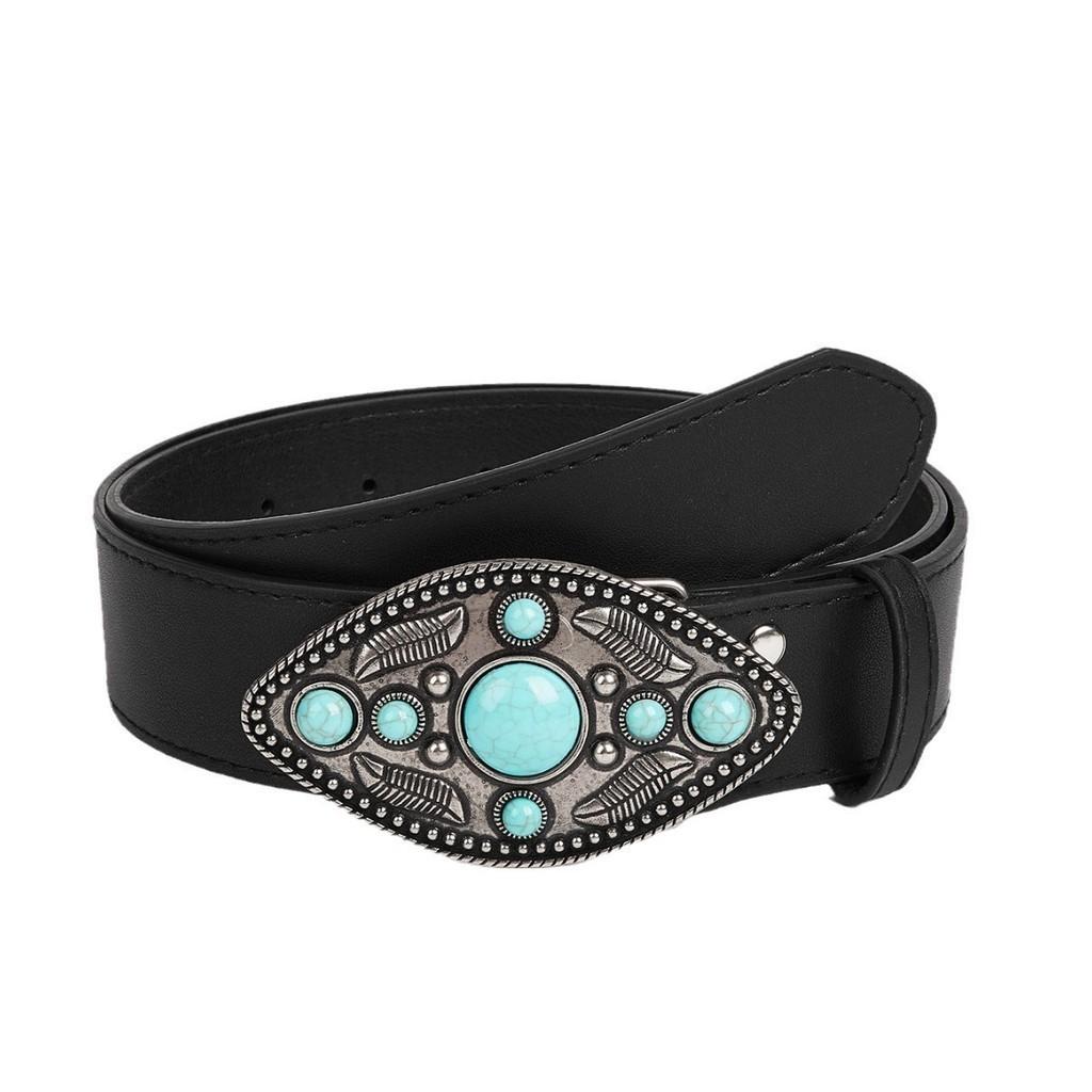 

Women s Casual Denim Belt With Smooth Alloy Buckle Korean Style Fashion Belt