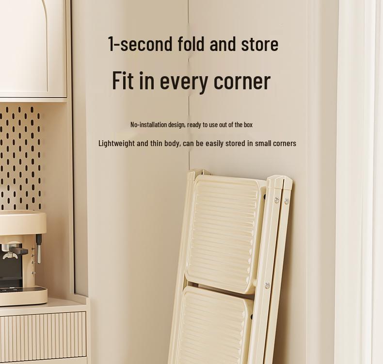 Telescopic A-Frame Folding Ladder - Indoor Multifunctional Ladder Stool with 3 or 4 Steps for Housewarming or Climbing Needs.