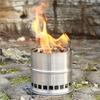 Portable Stainless Steel Lightweight Wood Stove Alcohol Stove Burner Outdoor Cooking Picnic BBQ