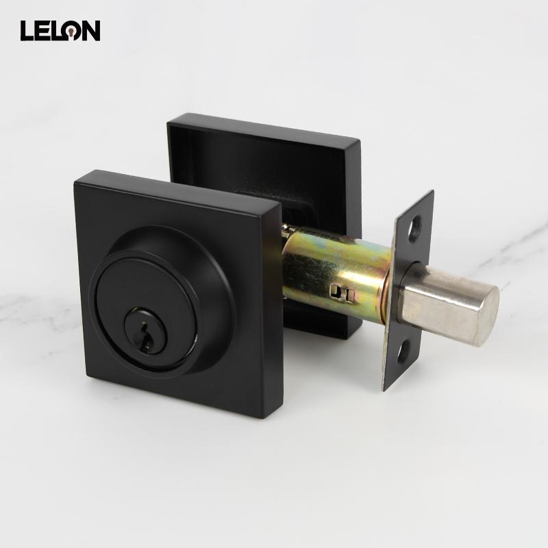 Zinc Alloy Passage Door Lock, Extended Flat Key Dead Latch, Single Tongue Mechanical Lock for Hotel & Apartment Projects Zinc Alloy
