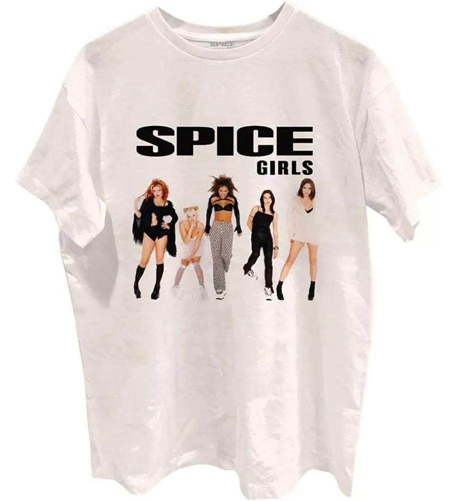 Spice Girls Photo Poses White T Shirt Full Size S-5XL Unisex T-Shirt L