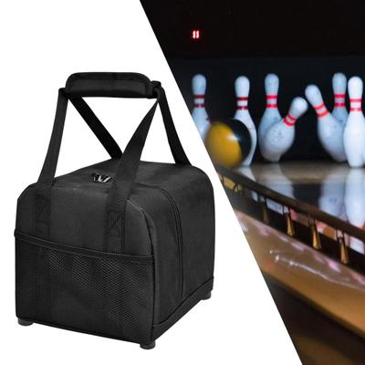 Bowling Topu Çantası Taşınabilir Tek Top Taşıma Çantası Dolgulu Top Tutucu ve File Cep ile Küçük Bowling Topu Çantası Erkekler için Hediyeler