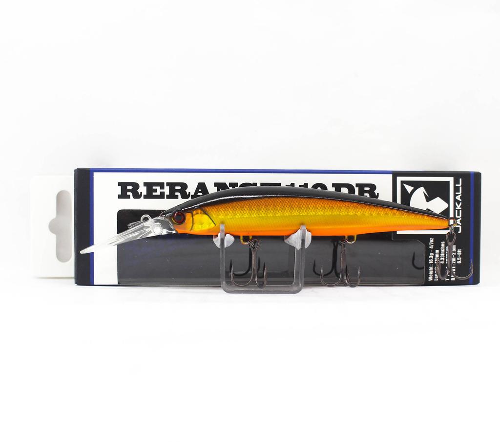 Jackall Rerange 110SP DR Suspend Lure Double Clutch Gold & Black (1579)