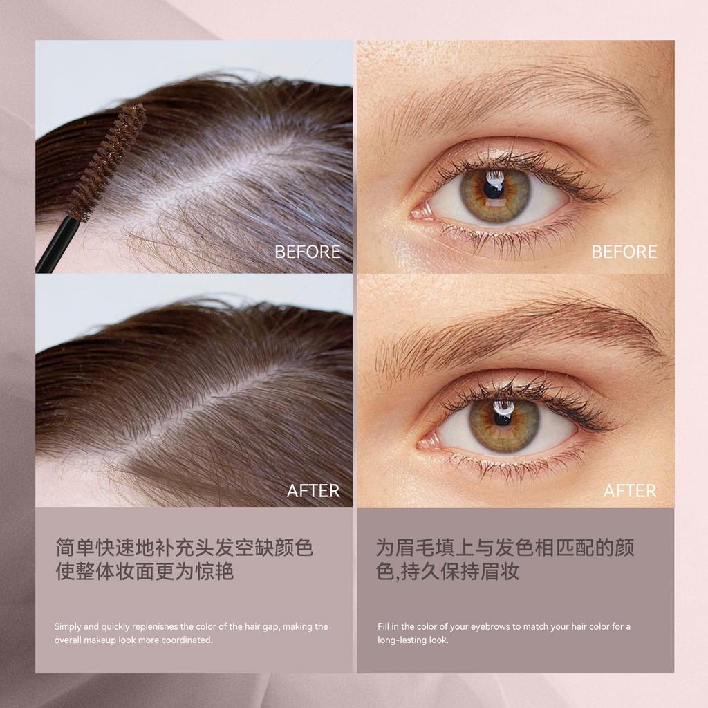 Grey Hair Coverage Stick Root Touch Up for Dark Hair Waterproof Non-Dye Instant Concealer Portable