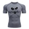 Men's Compression Fitness Sports T-Shirt, Horrible Joker Fac