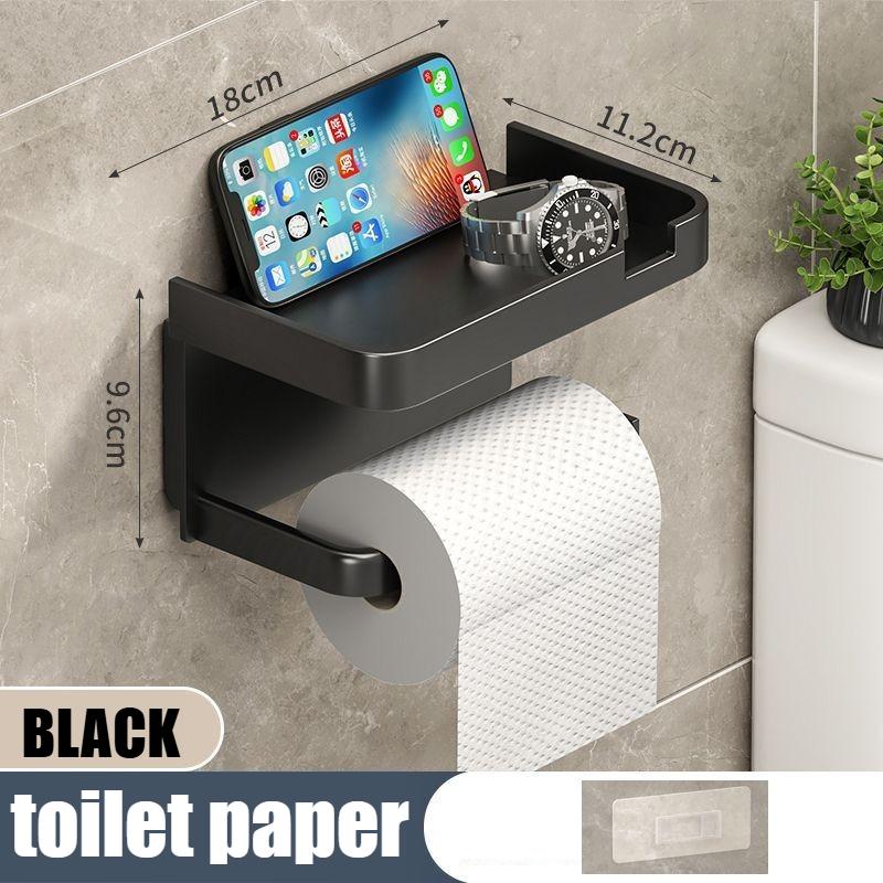 Toilet Paper Holder Plastic Storage Rack Kitchen Towel Placement Of Seasoning Bottles Bathroom Wall Roll Of Paper Phone Storage