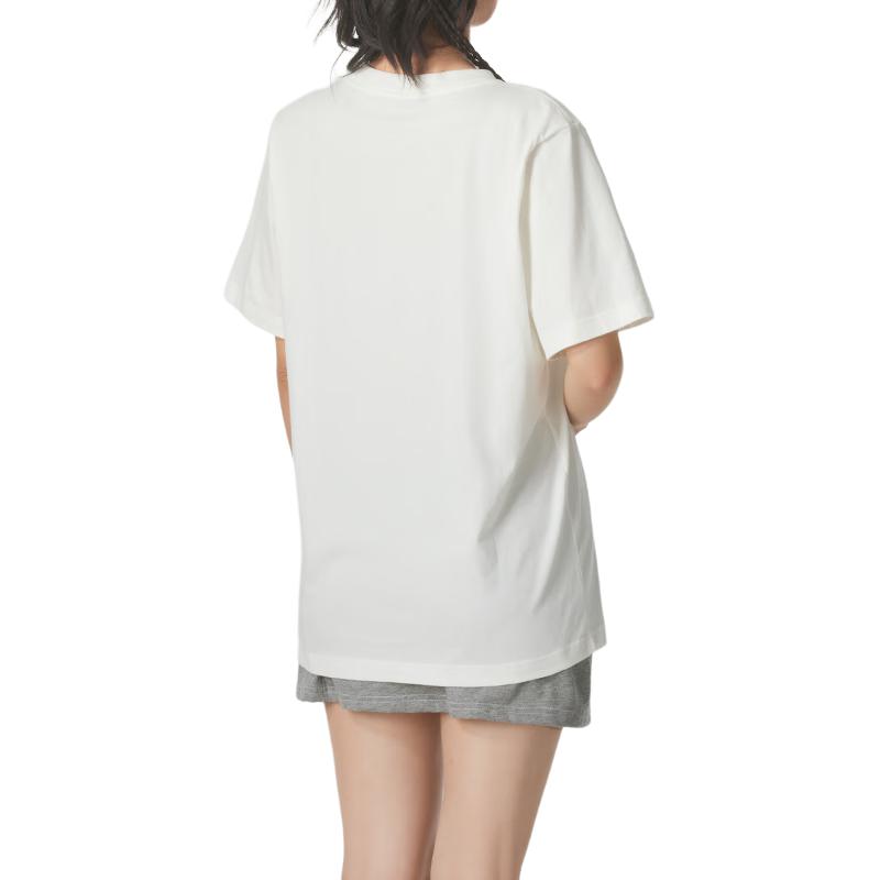 Nike Einfarbiges atmungsaktives lockeres Kurzarm-T-Shirt Damen Oberteile Weiß FD4150-134
