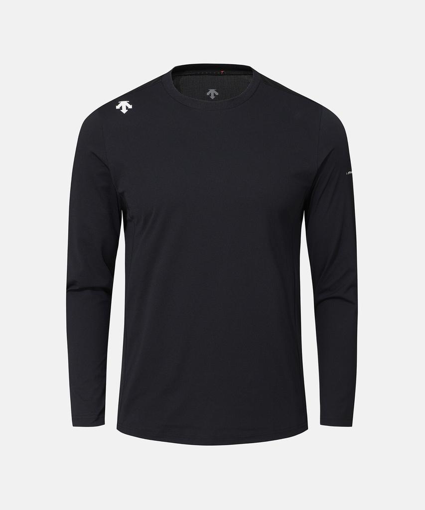 DESCENTE Men'S Turflite Long Sleeve T-Shirt Black Sr321Ttl72