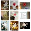 White Hollow Paper Star Lampshade - Christmas, Wedding, and Party Decoration.