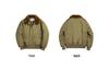 Maden Workwear B10 Retro Bomber Jacket - Men's Winter Cotton Coat with Fur Lapel Collar