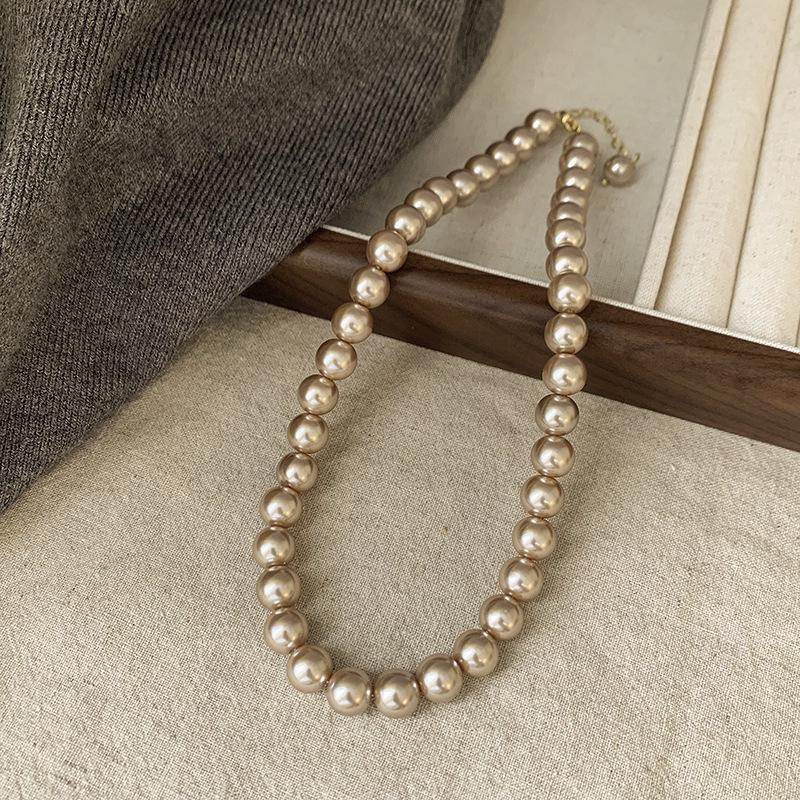 Vintage French Pearl Sweater Necklace: Elegant, Extra-Long Design for Versatile Fashion