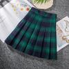 Danmo Harajuku Short Skirt Korean Plaid Skirt Women Zipper High Waist School Girl Pleated Plaid Skirt Sexy Mini Skirt Plus Size
