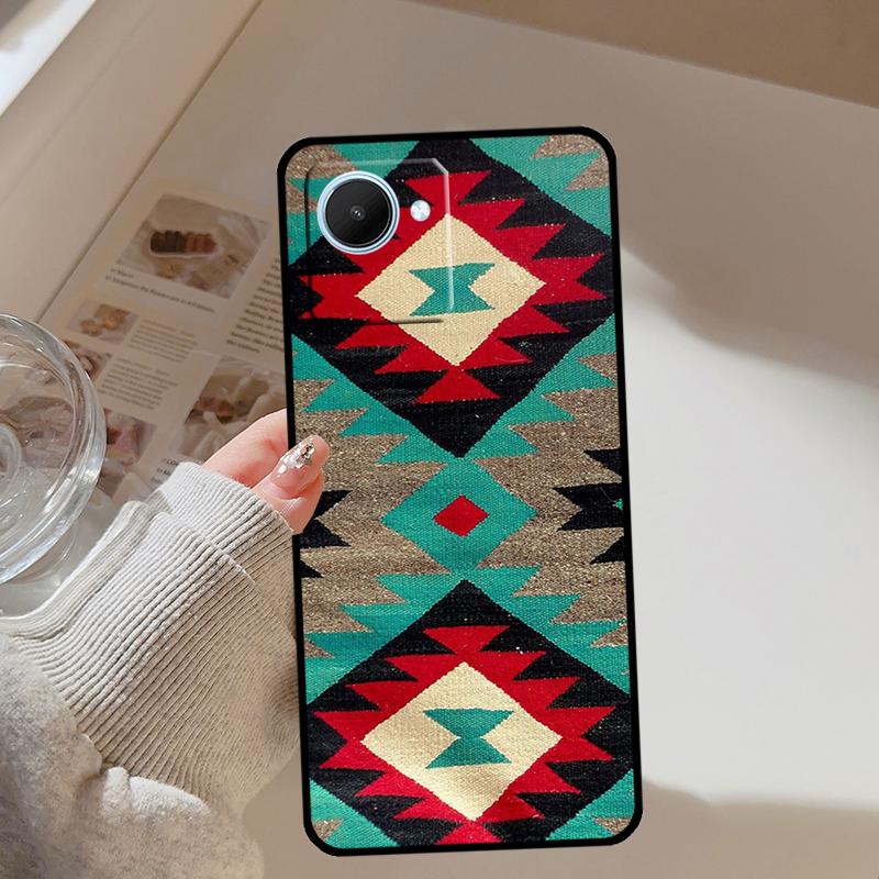 

Navajo Print Pattern For Realme 13 12 10 11 14 Pro Plus GT 6T 6 5 GT7 Pro C61 C55 C53 C51 C21Y C25S C75 C67 Case Realme GT6