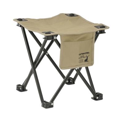 Captain Stag Outdoor Small with Side Pocket and Storage CS (CAPTAIN STAG) Chair, Chair, Bag, Charmant, Khaki, UC-1874